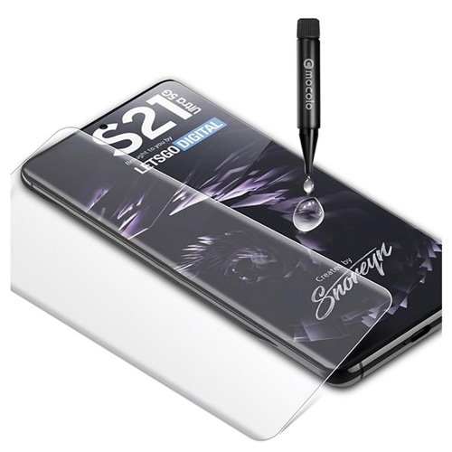 گلس UV محافظ تمام صفحه Samsung Galaxy S21 Ultra